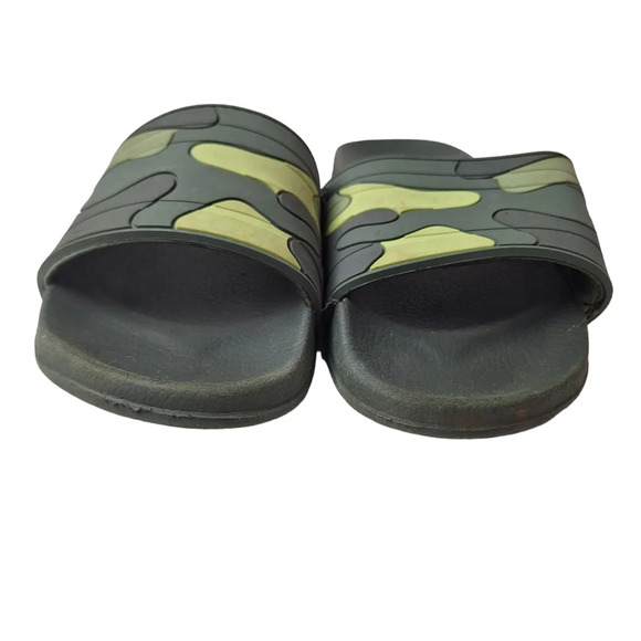 Cat & Jack Sz 13/1 Small Boys Green Camo Nikko Slip-On Slides - Picture 5 of 12